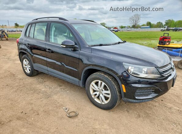 WVGAV7AX2GW582759 2016 VOLKSWAGEN TIGUAN Black Przód prawy