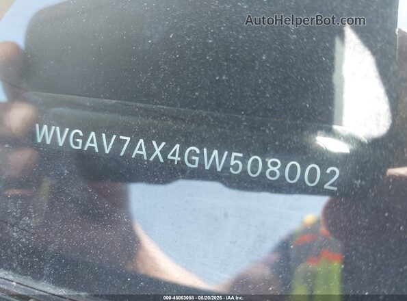 WVGAV7AX4GW508002 2016 VOLKSWAGEN TIGUAN Черный Вид подкапотного пространства