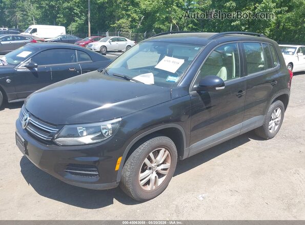 WVGAV7AX4GW508002 2016 VOLKSWAGEN TIGUAN Черный Передняя левая четверть