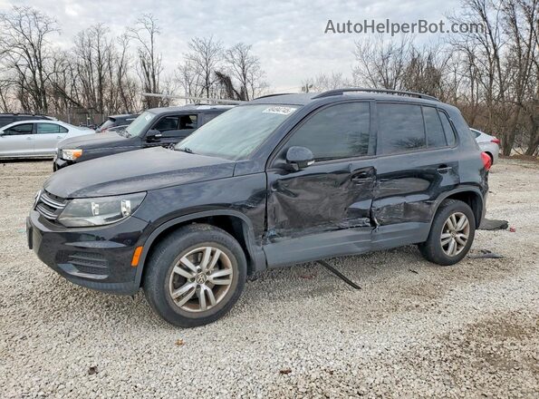 WVGAV7AX6GW597278 2016 VOLKSWAGEN TIGUAN Черный Передняя левая четверть