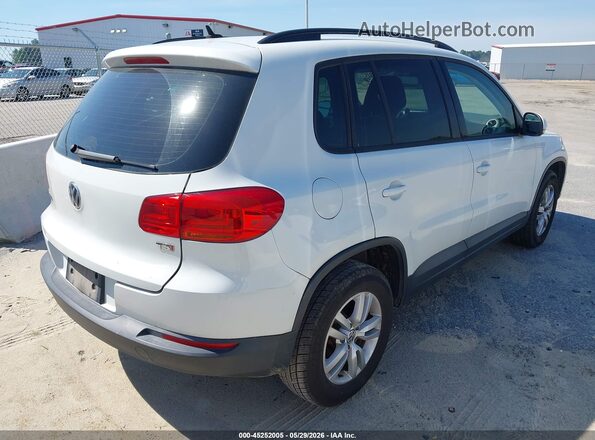 WVGAV7AX8GW594124 2016 VOLKSWAGEN TIGUAN White Задня права чверть