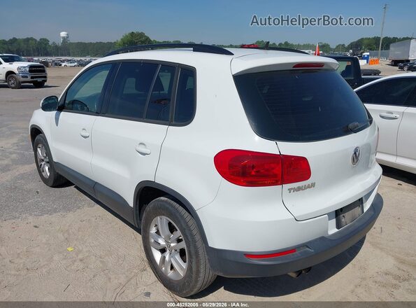 WVGAV7AX8GW594124 2016 VOLKSWAGEN TIGUAN White Задня ліва чверть