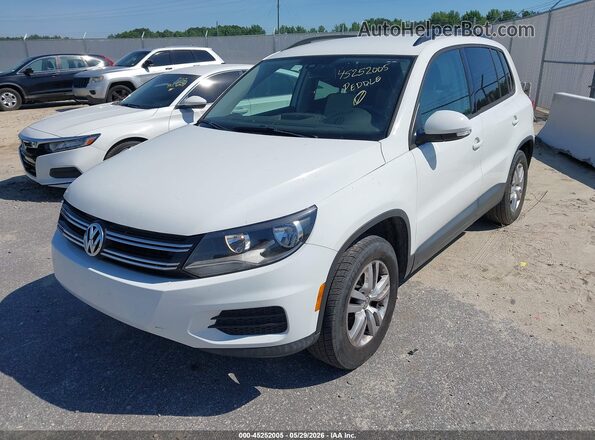 WVGAV7AX8GW594124 2016 VOLKSWAGEN TIGUAN White Передня ліва чверть