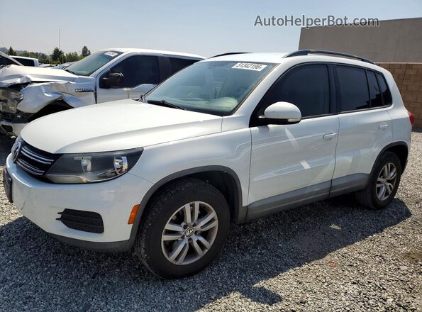 WVGAV7AX9GW502258 2016 VOLKSWAGEN TIGUAN Белый Передняя левая четверть