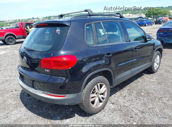 WVGAV7AX9GW551279 2016 VOLKSWAGEN TIGUAN Черный Задняя правая четверть