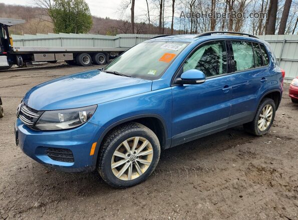 WVGBV7AX1HK048357 2017 VOLKSWAGEN TIGUAN Синий Передняя левая четверть
