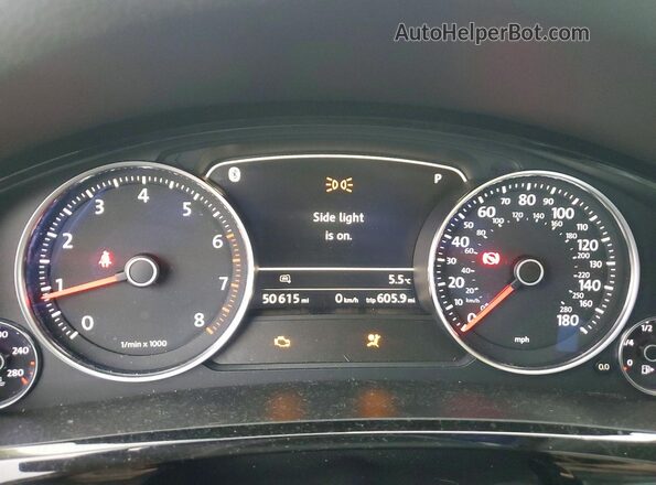 WVGEF7BP2HD006874 2017 VOLKSWAGEN TOUAREG Коричневый Вид щитка приборов