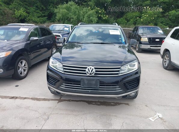 WVGEF9BP3GD000592 2016 VOLKSWAGEN TOUAREG Black Widok zestawu wskaźników