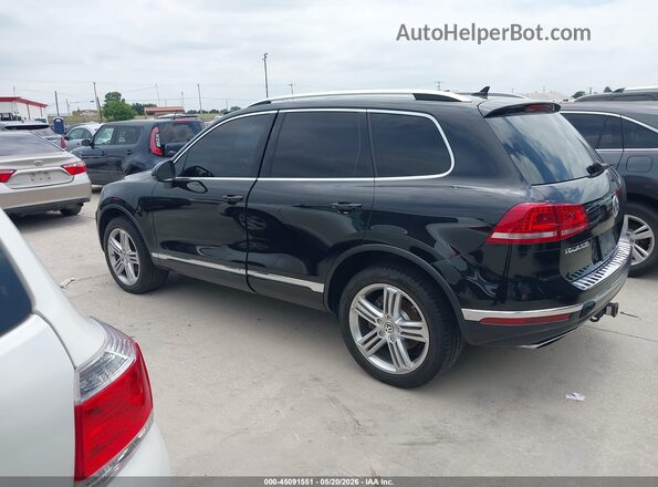 WVGEF9BP3GD000592 2016 VOLKSWAGEN TOUAREG Black Widok wnętrza 360 stopni