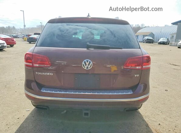 WVGGF7BP0HD006204 2017 VOLKSWAGEN TOUAREG Красный Вид сзади