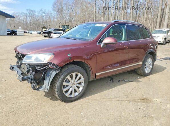 WVGGF7BP0HD006204 2017 VOLKSWAGEN TOUAREG Красный Передняя левая четверть