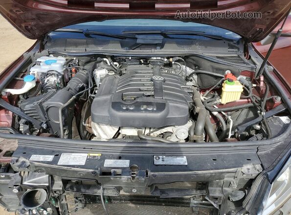 WVGGF7BP0HD006204 2017 VOLKSWAGEN TOUAREG Красный Вид подкапотного пространства