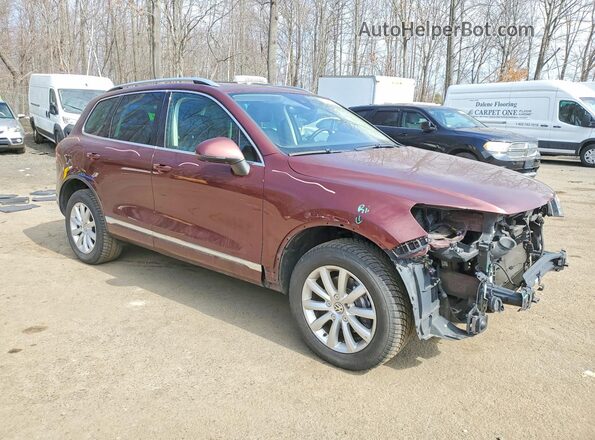 WVGGF7BP0HD006204 2017 VOLKSWAGEN TOUAREG Красный Передняя правая четверть