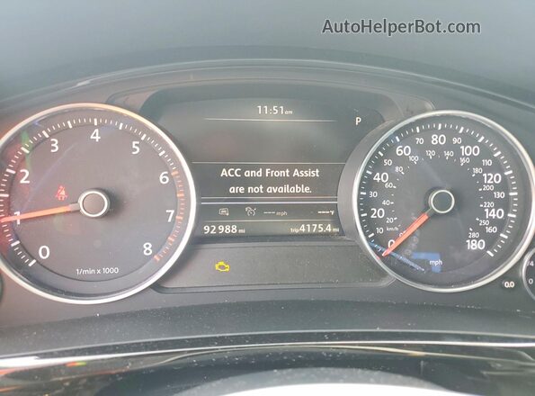 WVGRF7BP3HD004584 2017 VOLKSWAGEN TOUAREG Черный Вид щитка приборов