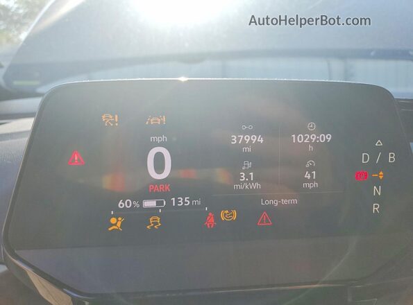 WVGRMPE29NP060058 2022 VOLKSWAGEN ID.4 Черный Вид щитка приборов