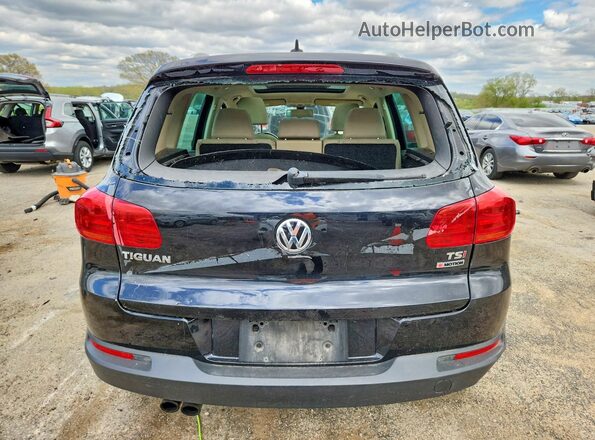 WVGSV7AX0HK010554 2017 VOLKSWAGEN TIGUAN Black Vista trasera
