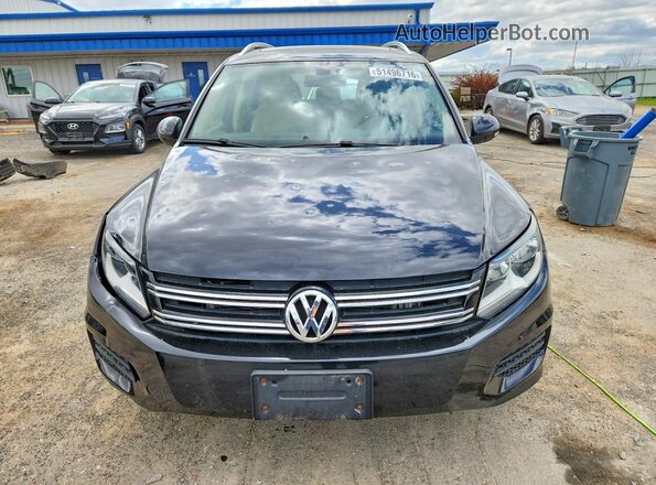 WVGSV7AX0HK010554 2017 VOLKSWAGEN TIGUAN Black Vista frontal
