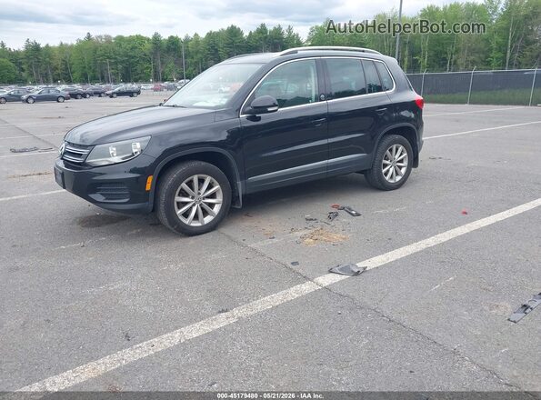 WVGSV7AX0HW508908 2017 VOLKSWAGEN TIGUAN Black Przód lewy