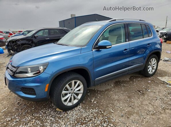 WVGSV7AX2HK009793 2017 VOLKSWAGEN TIGUAN Синий Передняя левая четверть
