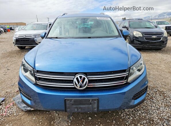 WVGSV7AX2HK009793 2017 VOLKSWAGEN TIGUAN Синий Вид спереди