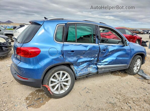 WVGSV7AX2HK009793 2017 VOLKSWAGEN TIGUAN Синий Задняя правая четверть