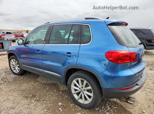 WVGSV7AX2HK009793 2017 VOLKSWAGEN TIGUAN Синий Задняя левая четверть