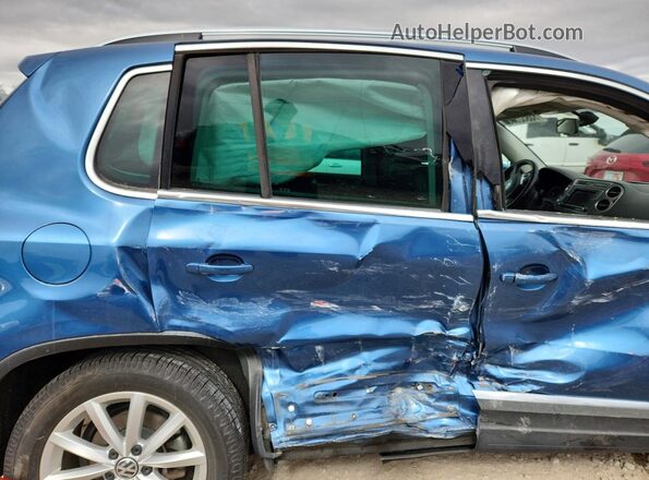 WVGSV7AX2HK009793 2017 VOLKSWAGEN TIGUAN Синий Вид задних сидений