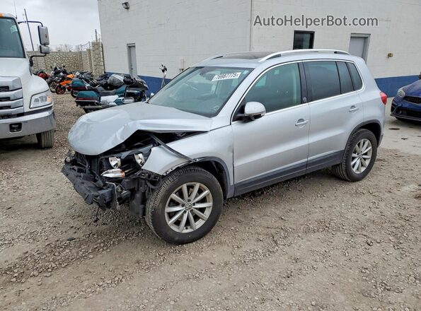 WVGSV7AX8HK011127 2017 VOLKSWAGEN TIGUAN Серебряный Передняя левая четверть
