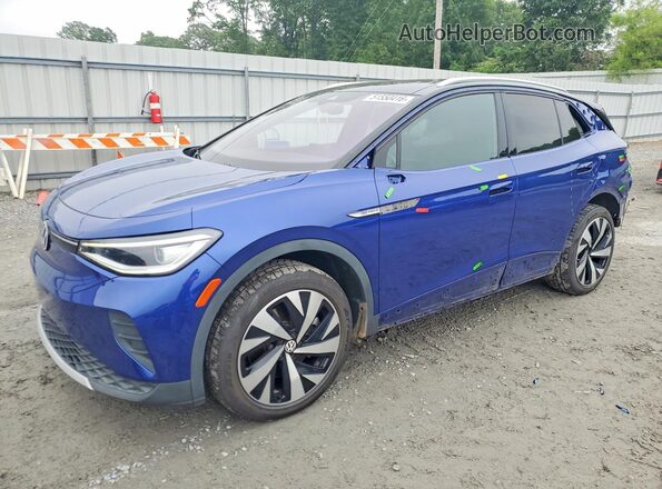 WVGUNPE2XMP063721 2021 VOLKSWAGEN ID.4 Blue Przód lewy