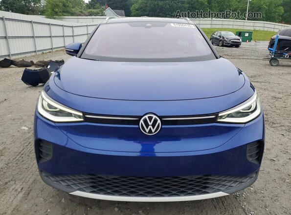 WVGUNPE2XMP063721 2021 VOLKSWAGEN ID.4 Blue Widok z przodu