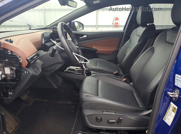 WVGUNPE2XMP063721 2021 VOLKSWAGEN ID.4 Blue Widok wnętrza z przodu
