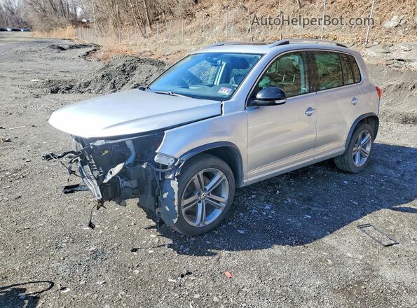 WVGUV7AX2HW509633 2017 VOLKSWAGEN TIGUAN Silver Przód lewy