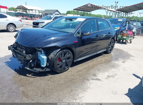 WVW2A7CDXPW149598 2023 VOLKSWAGEN GOLF Black Առջևի ձախ երեք քառորդ տեսարան