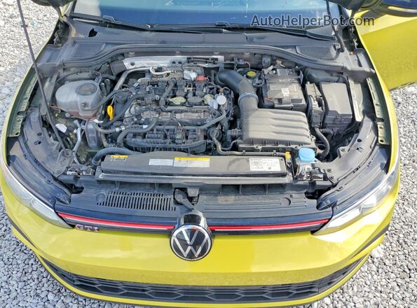 WVW8A7CD3PW193677 2023 VOLKSWAGEN GTI Yellow Widok wnętrza z tyłu