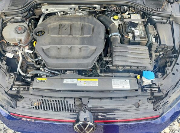 WVWGA7CD2RW158563 2024 VOLKSWAGEN GTI Blue ძრავის განყოფილების ხედი