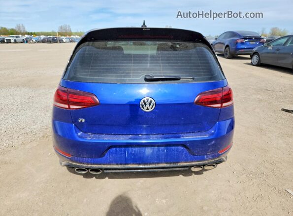 WVWWA7AU7KW119990 2019 VOLKSWAGEN GOLF Синий Вид сзади