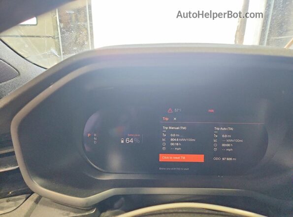 YSMEG3KA3PL157608 2023 POLESTAR 2 Серый Вид щитка приборов