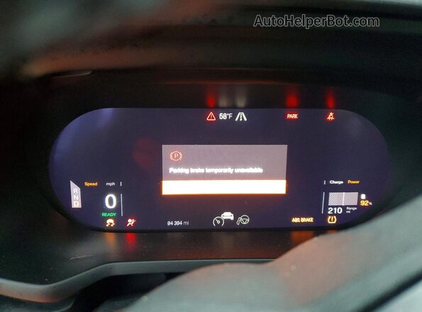 YSMEG3KA4PL164891 2023 POLESTAR 2 Серый Вид щитка приборов