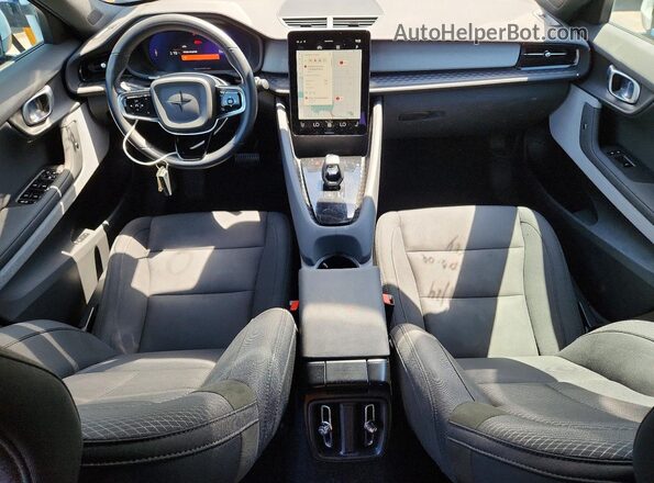 YSMEG3KA6PL157053 2023 POLESTAR 2 White Vista del salpicadero