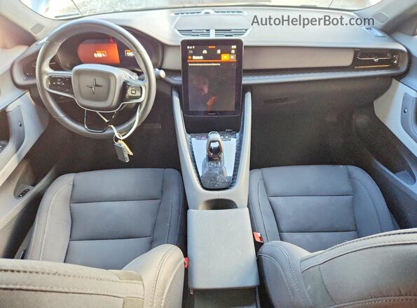 YSMEG3KA8PL149391 2023 POLESTAR 2 Gray Առջևի վահանակի տեսք