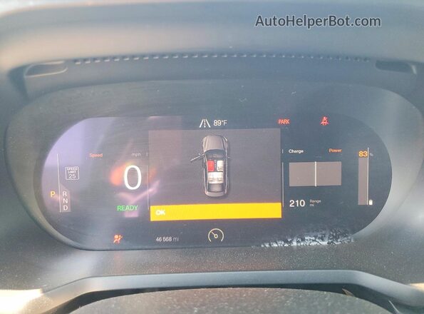YSMEG3KA9PL144121 2023 POLESTAR 2 Gray Vista del cuadro de instrumentos