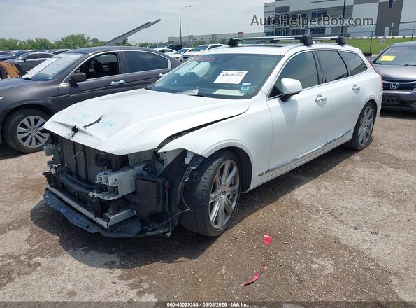 YV1102GL6J1067384 2018 VOLVO V90 Белый Передняя левая четверть