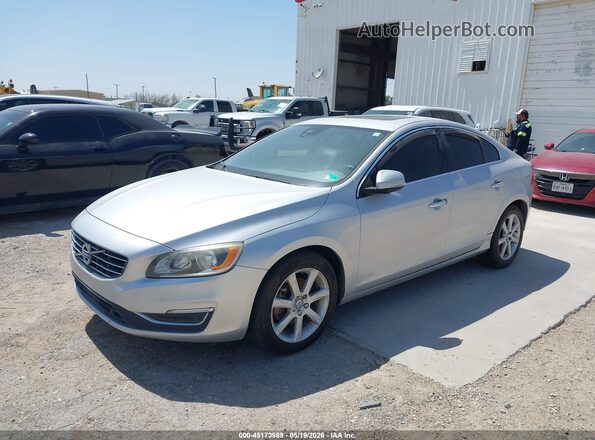 YV126MFK8G2393908 2016 VOLVO S60 Серебряный Передняя левая четверть