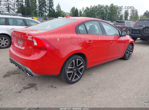 YV126MFL2H2430462 2017 VOLVO S60 Красный Задняя правая четверть