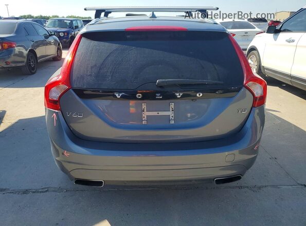 YV140MEK8H1361026 2017 VOLVO V60 Gray Հետևի տեսք