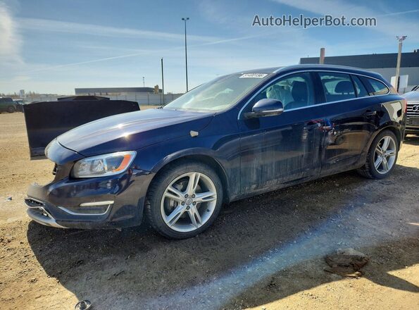 YV140MSK7H1333903 2017 VOLVO V60 Синий Передняя левая четверть