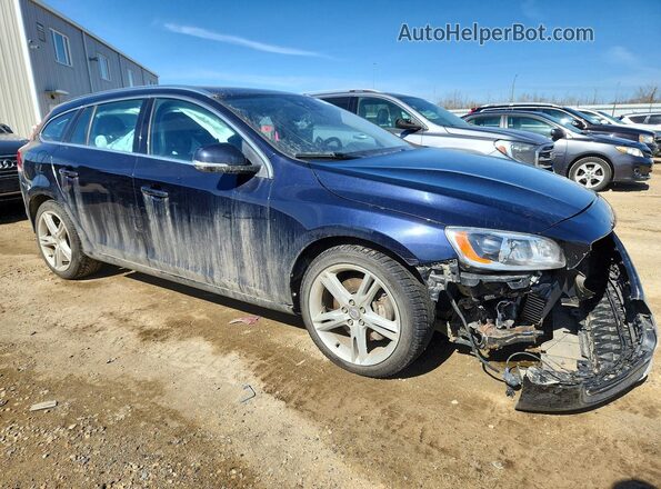 YV140MSK7H1333903 2017 VOLVO V60 Синий Передняя правая четверть