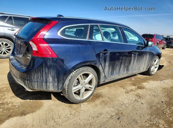 YV140MSK7H1333903 2017 VOLVO V60 Синий Задняя правая четверть