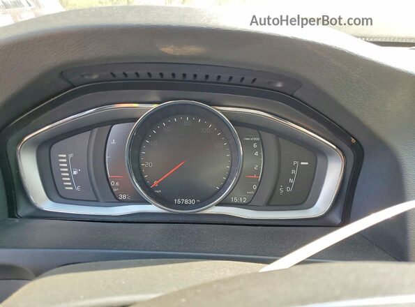 YV140MTLXH2428540 2017 VOLVO S60 Silver Instrument cluster view