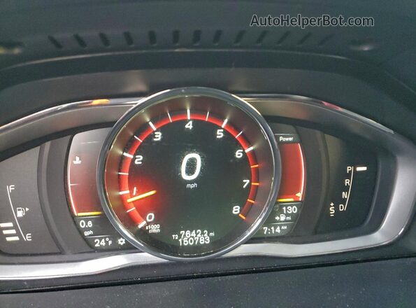 YV1612TK6G2415428 2016 VOLVO S60 Silver Widok zestawu wskaźników
